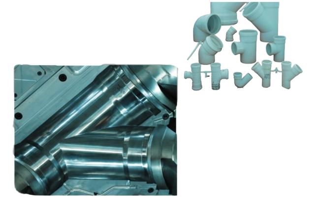 PP Y 三通可折叠管件模具