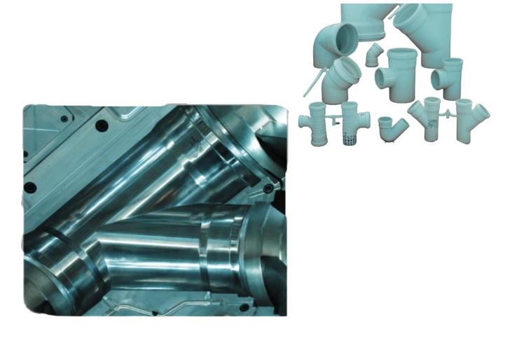 PP Y 三通可折叠管件模具