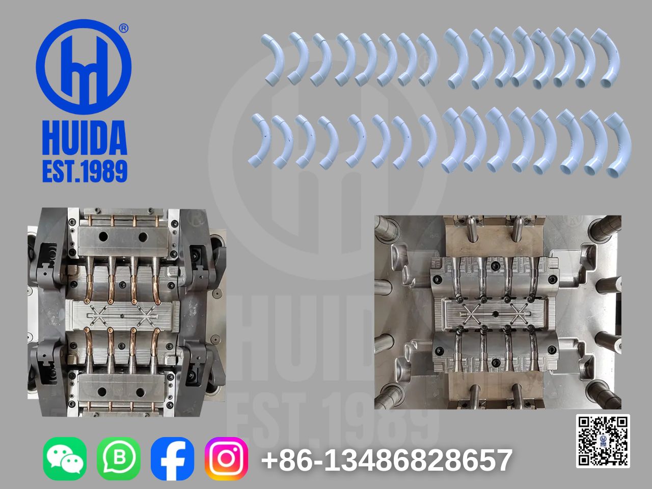 PVC LONG CURVED PIPE FITTING MOULD 1