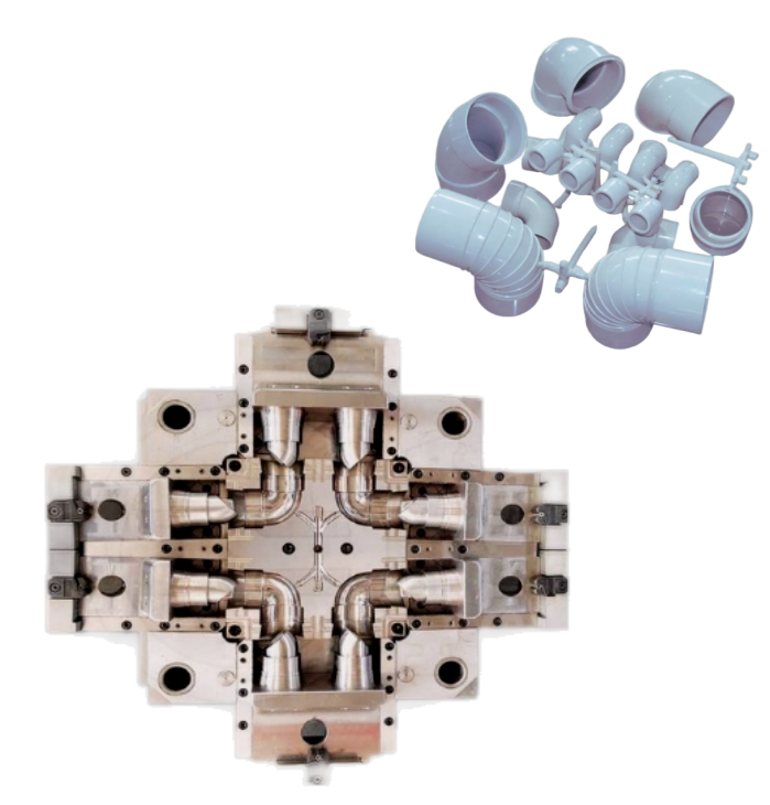 不同尺寸的PVC弯头90管件模具