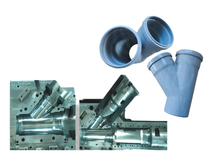 PP管件模具可折叠异径三通